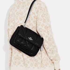 Coach Klare Black Quilted Crossbody Bag